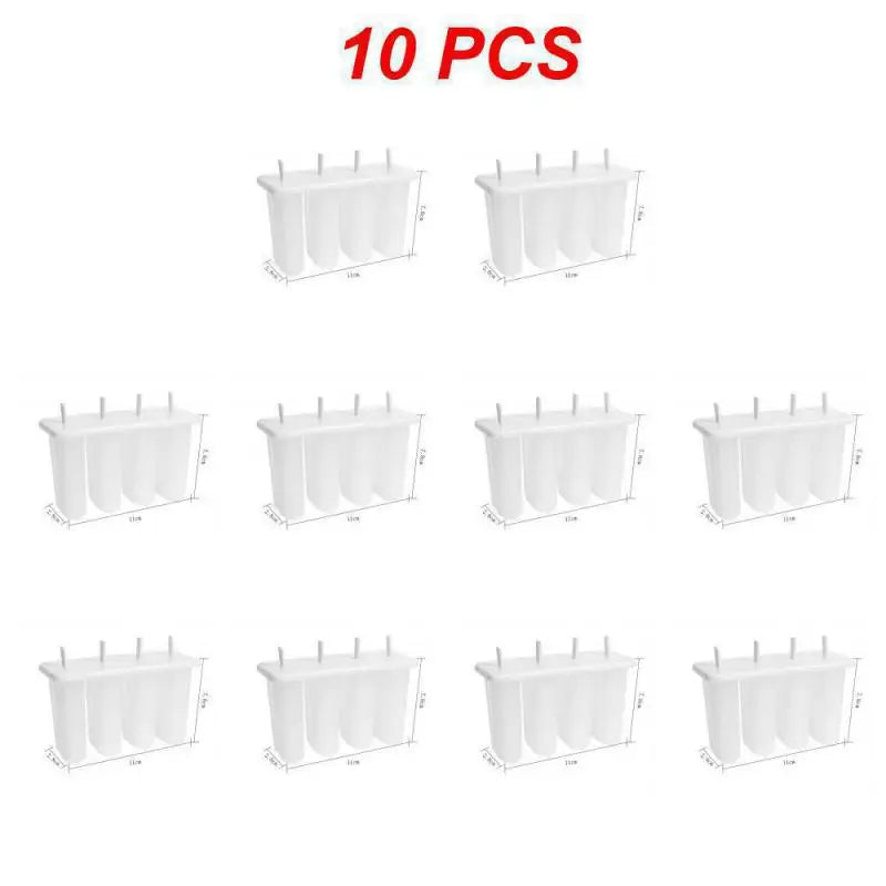 4 Even Old Popsicle Molds With Lids Household Childrens Cute Popsicle Ice Cream Mold Diy Homemade Ice Cream Ice Cream Mold