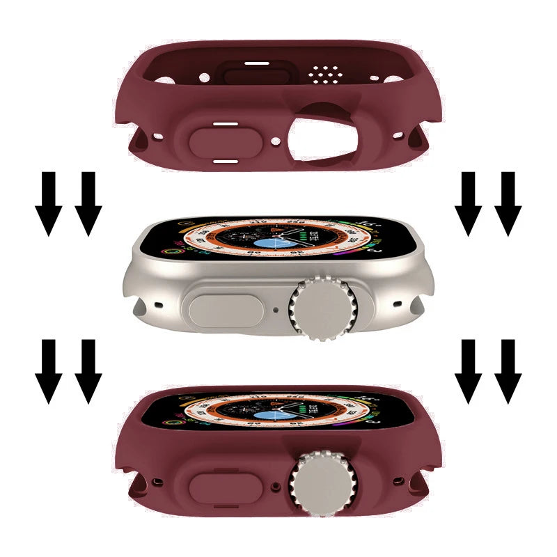TPU soft case compatible with Apple Watch 987654 Se Apple Watch Series 40mm 44mm 41mm 45mm 49mm Ultra case