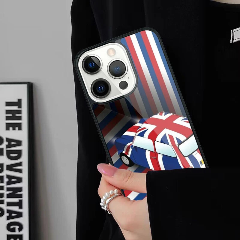 Classic Union Jack Wireless Charge Phone Case For iPhone 17 Air 15 16 16e 14 13 11 12 Pro Max Plus Magsafe Magnetic Bumper Cover