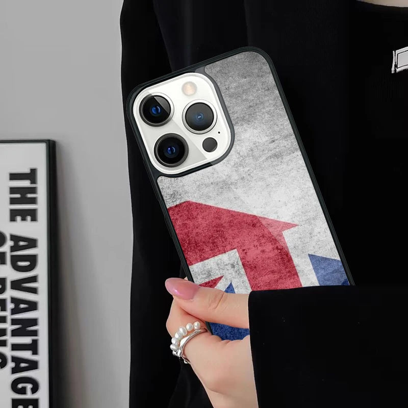 Classic Union Jack Wireless Charge Phone Case For iPhone 17 Air 15 16 16e 14 13 11 12 Pro Max Plus Magsafe Magnetic Bumper Cover