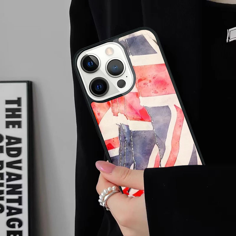 Classic Union Jack Wireless Charge Phone Case For iPhone 17 Air 15 16 16e 14 13 11 12 Pro Max Plus Magsafe Magnetic Bumper Cover