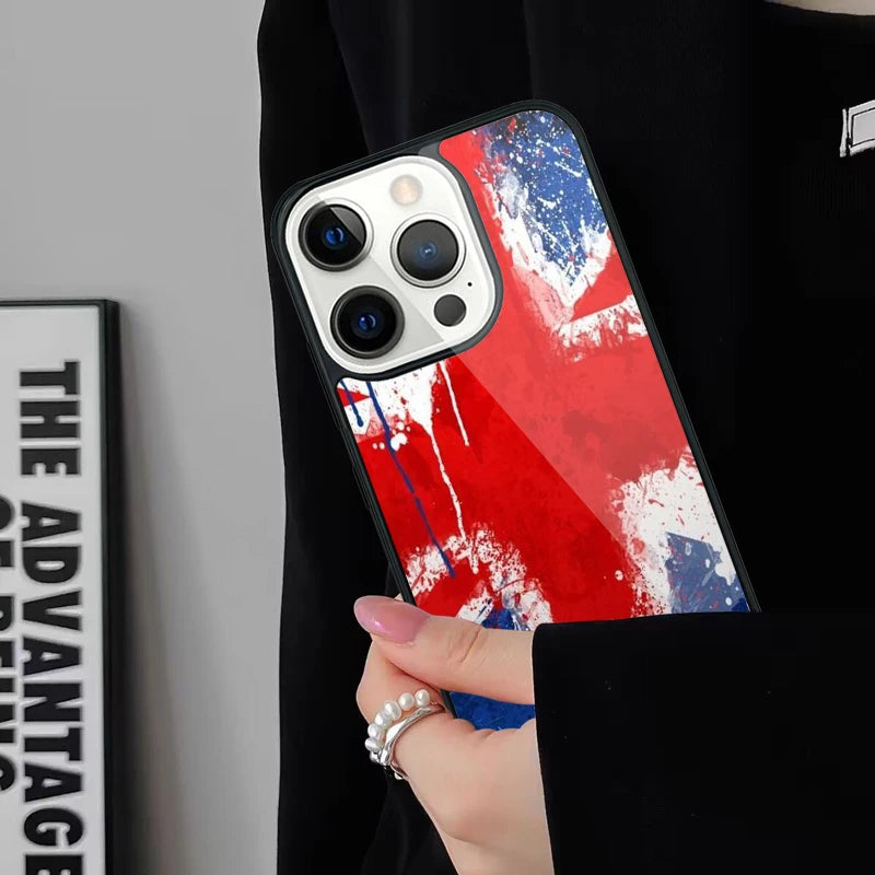 Classic Union Jack Wireless Charge Phone Case For iPhone 17 Air 15 16 16e 14 13 11 12 Pro Max Plus Magsafe Magnetic Bumper Cover