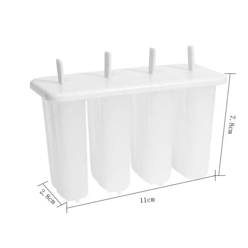 4 Even Old Popsicle Molds With Lids Household Childrens Cute Popsicle Ice Cream Mold Diy Homemade Ice Cream Ice Cream Mold