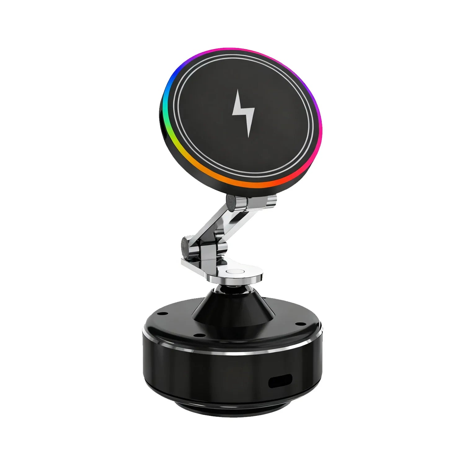 Cooling Wireless Charger Car Phone Holder with Breathing RGB Light Magnetic Suction Cellphone Bracket  for iPhone 12/13/14/15/16