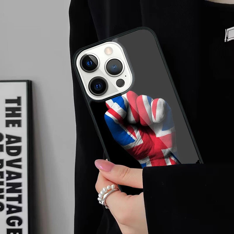 Classic Union Jack Wireless Charge Phone Case For iPhone 17 Air 15 16 16e 14 13 11 12 Pro Max Plus Magsafe Magnetic Bumper Cover
