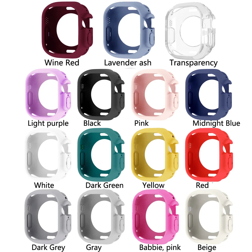 TPU soft case compatible with Apple Watch 987654 Se Apple Watch Series 40mm 44mm 41mm 45mm 49mm Ultra case