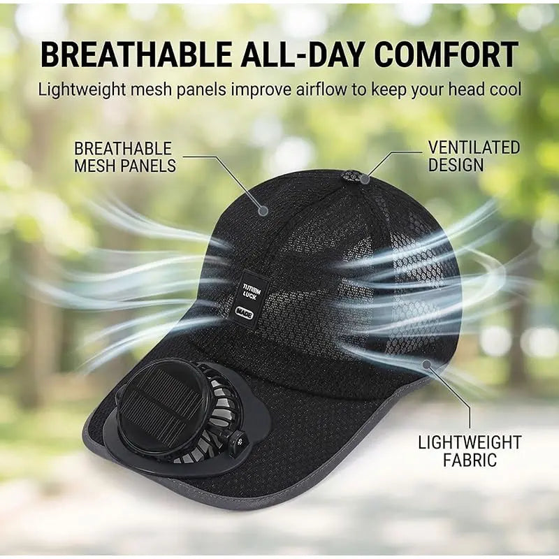 Summer adjustable solar hat with Solar Fan Women Men Breathable Sunhat USB Charging Fan Outdoor Sunhats Sunscreen Sunshade Hats
