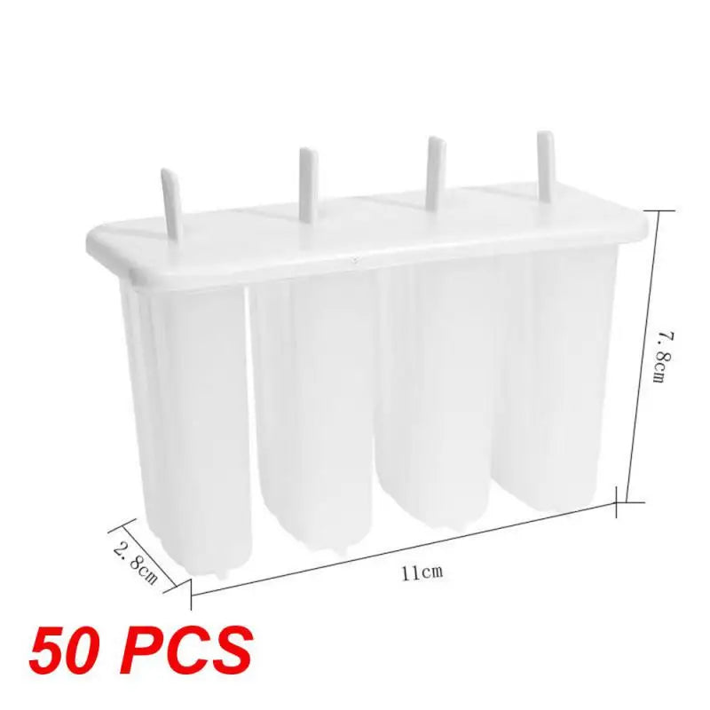 4 Even Old Popsicle Molds With Lids Household Childrens Cute Popsicle Ice Cream Mold Diy Homemade Ice Cream Ice Cream Mold